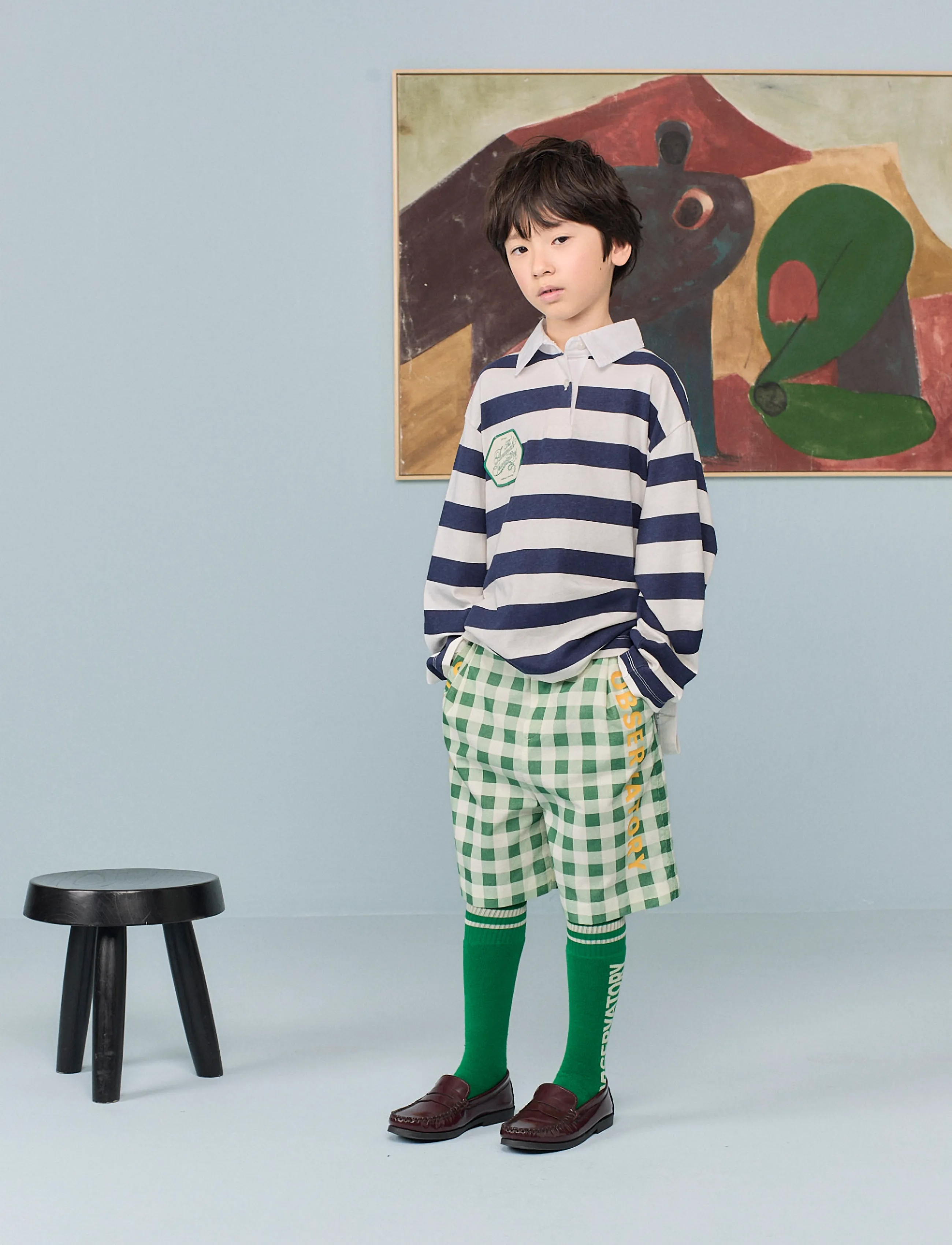 THE ANIMALS OBSERVATORY Skunk Kid Socks, 31/34, Socken & Strumpfhosen, Grün - Kinder
