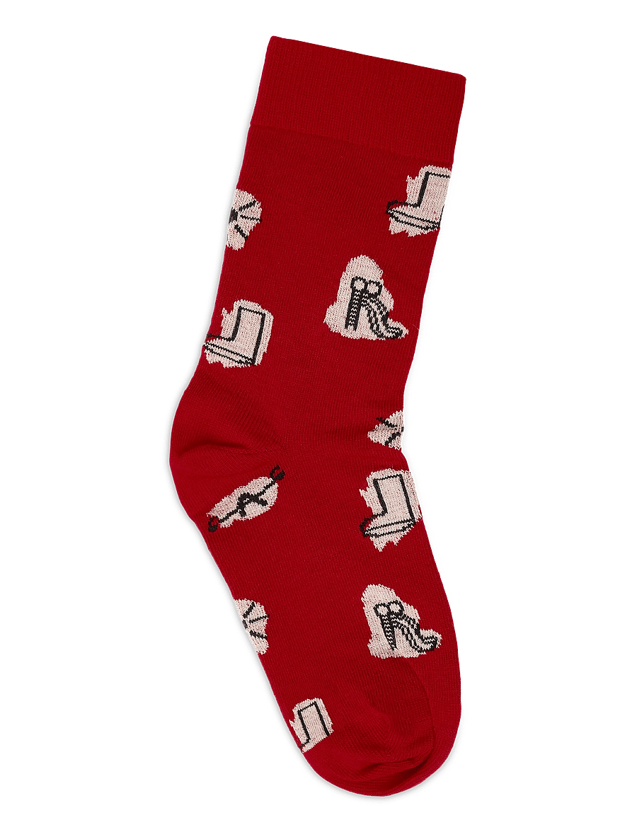 THE ANIMALS OBSERVATORY - WORM KID SOCKS - strømper - red - 1