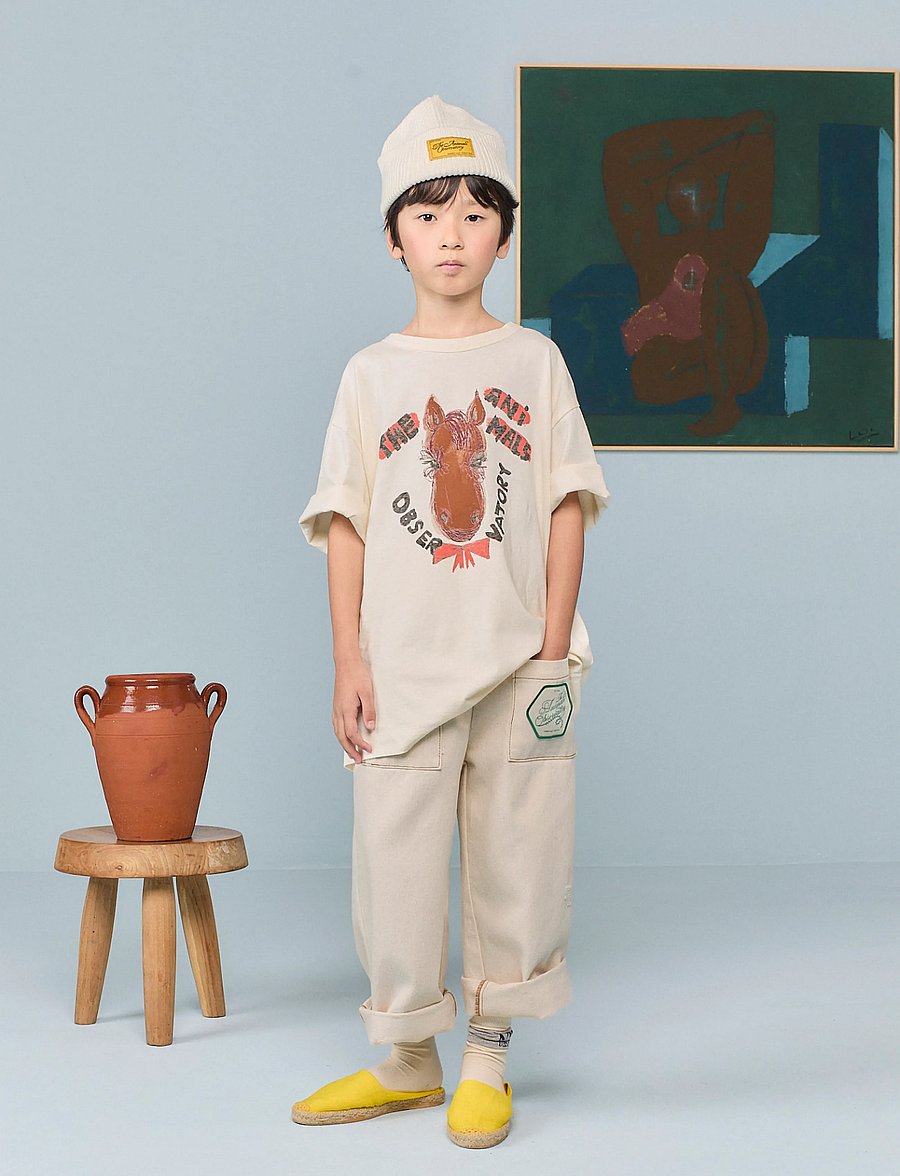 THE ANIMALS OBSERVATORY - PONY KID BEANIE - beanies - raw white - 0