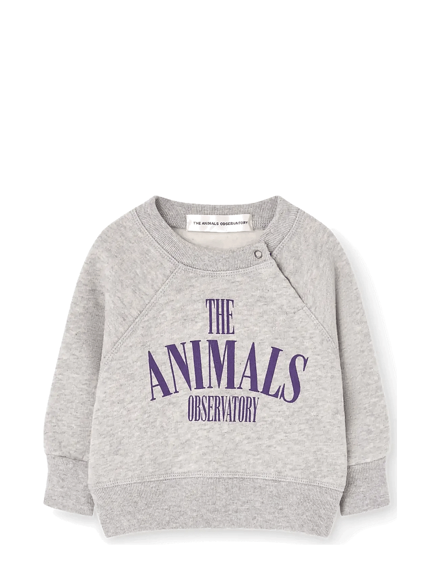 THE ANIMALS OBSERVATORY - JACKAL BABY SWEATSHIRT - dressipluusid - medium grey - 0