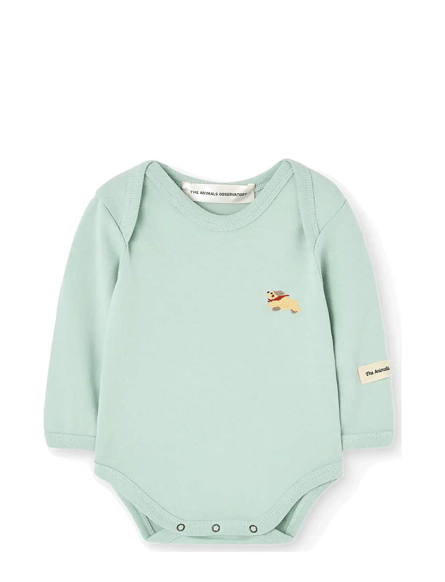 THE ANIMALS OBSERVATORY - FERAL BABY BODY - pikkade varrukatega bodid - turquoise - 0