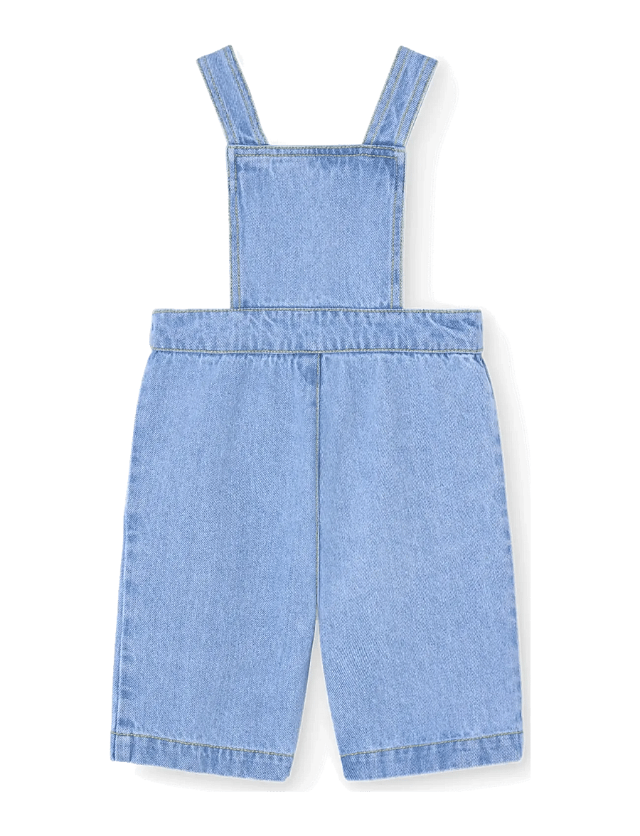 THE ANIMALS OBSERVATORY - CATFISH BABY DENIM JUMPSUIT - hängselbyxor - soft blue - 1
