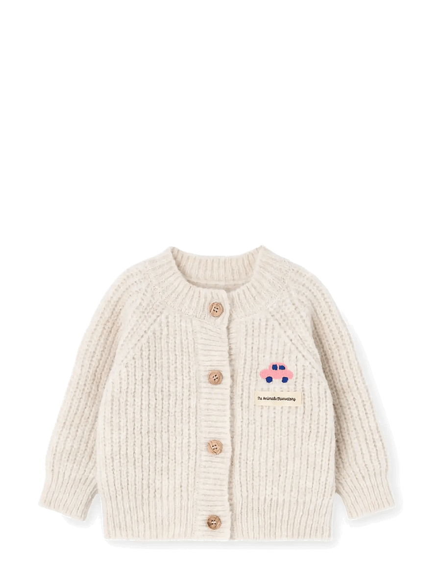 THE ANIMALS OBSERVATORY - SERVAL BABY CARDIGAN - kardiganid - raw white - 0