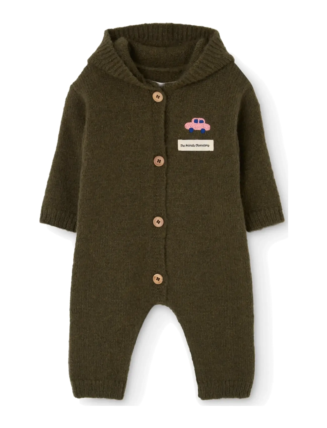 THE ANIMALS OBSERVATORY BOAR BABY JACKET JUMPSUIT - New Arrivals - DARK BROWN / brown