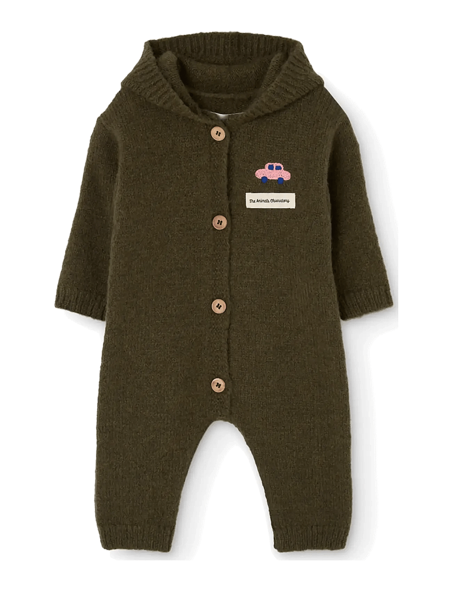 THE ANIMALS OBSERVATORY - BOAR BABY JACKET JUMPSUIT - jumpsuits - dark brown - 0