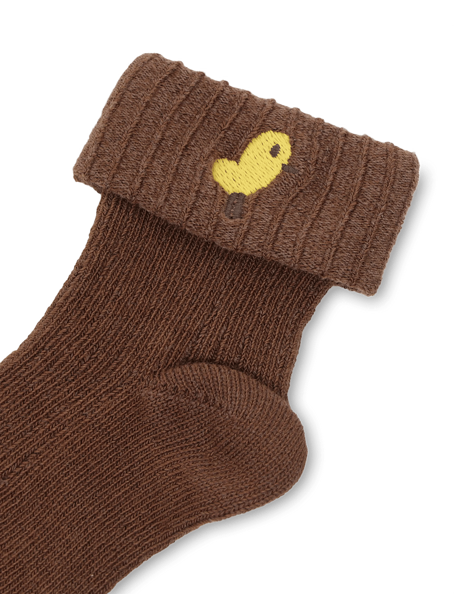 THE ANIMALS OBSERVATORY - AVOCET BABY SOCKS - beebisokid - brown - 2