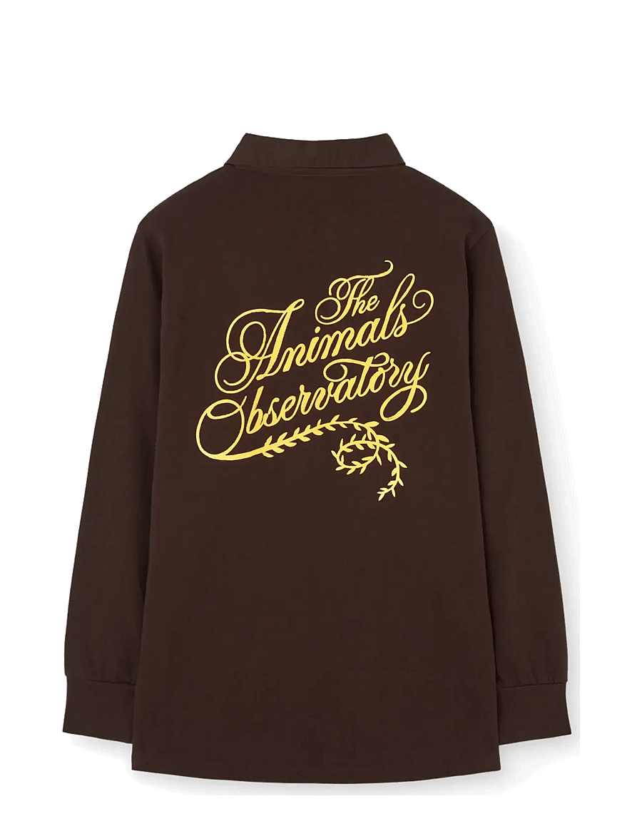 THE ANIMALS OBSERVATORY - EEL KID POLO SHIRT DARK BROWN - langärmelig poloshirt - dark brown - 2