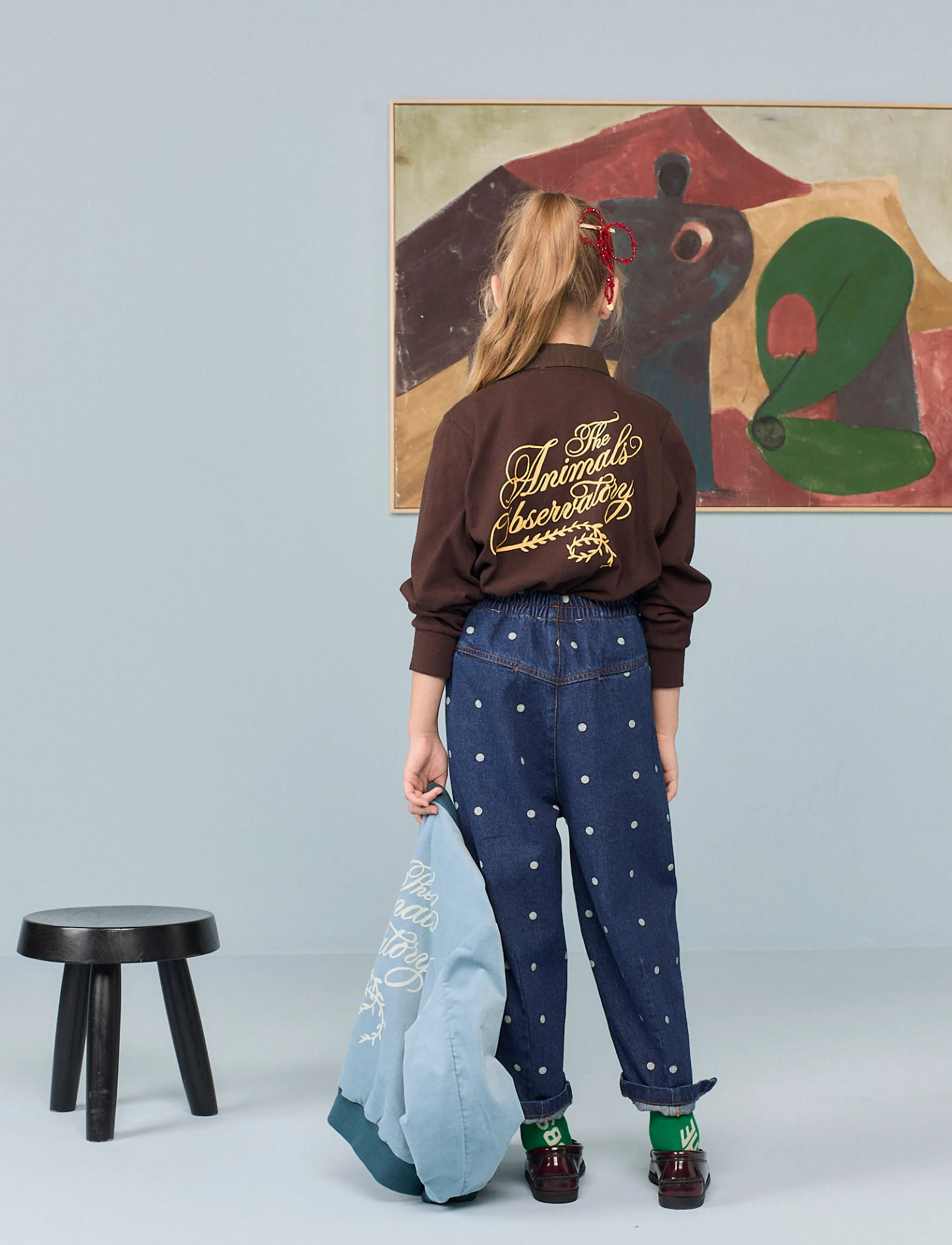 THE ANIMALS OBSERVATORY - EEL KID POLO SHIRT DARK BROWN - dark brown - 3