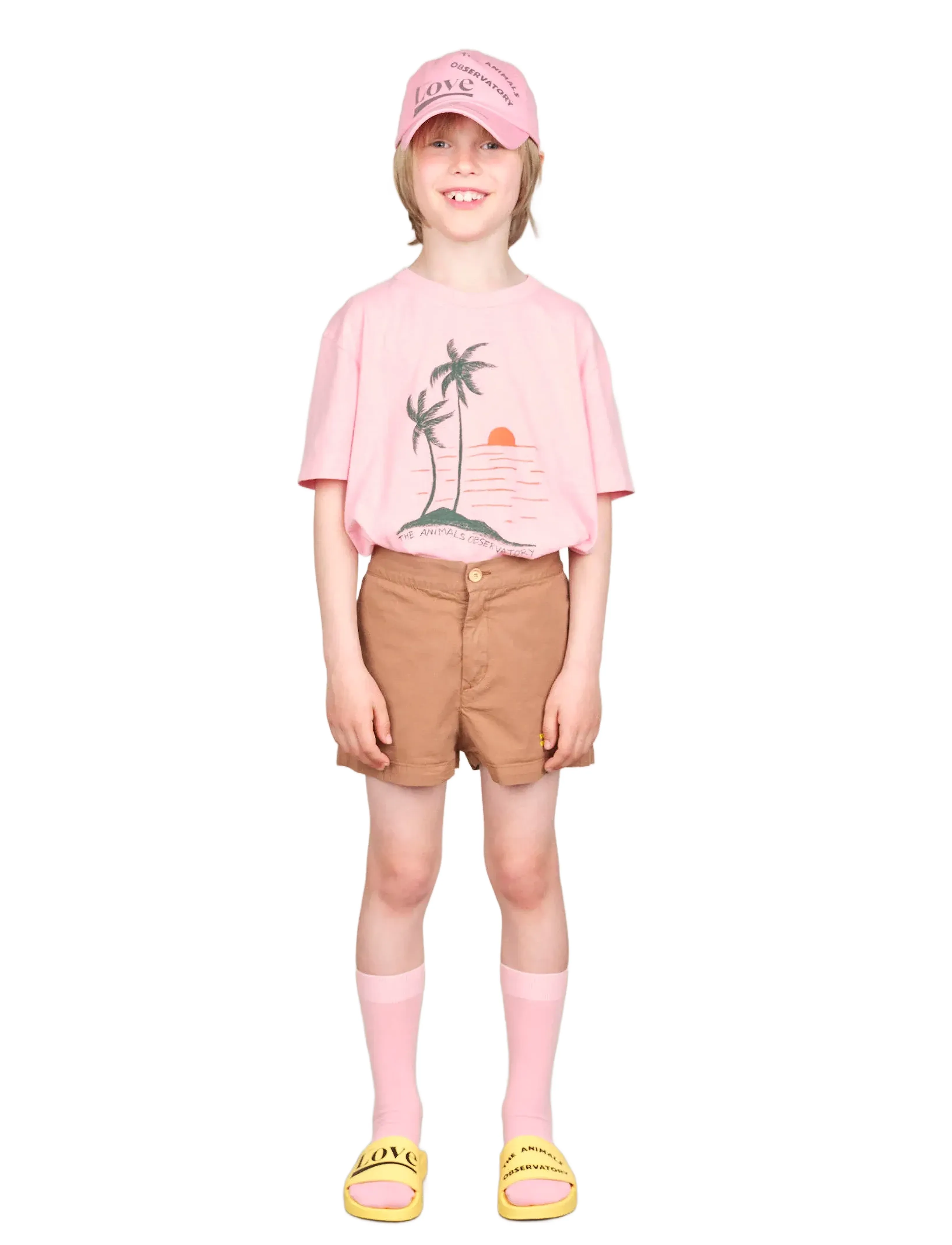 THE ANIMALS OBSERVATORY Big Rooster Kid T-Shirt Pink 10Y, 3 Y, Pink, T-Shirts > Kortærmede, Børn