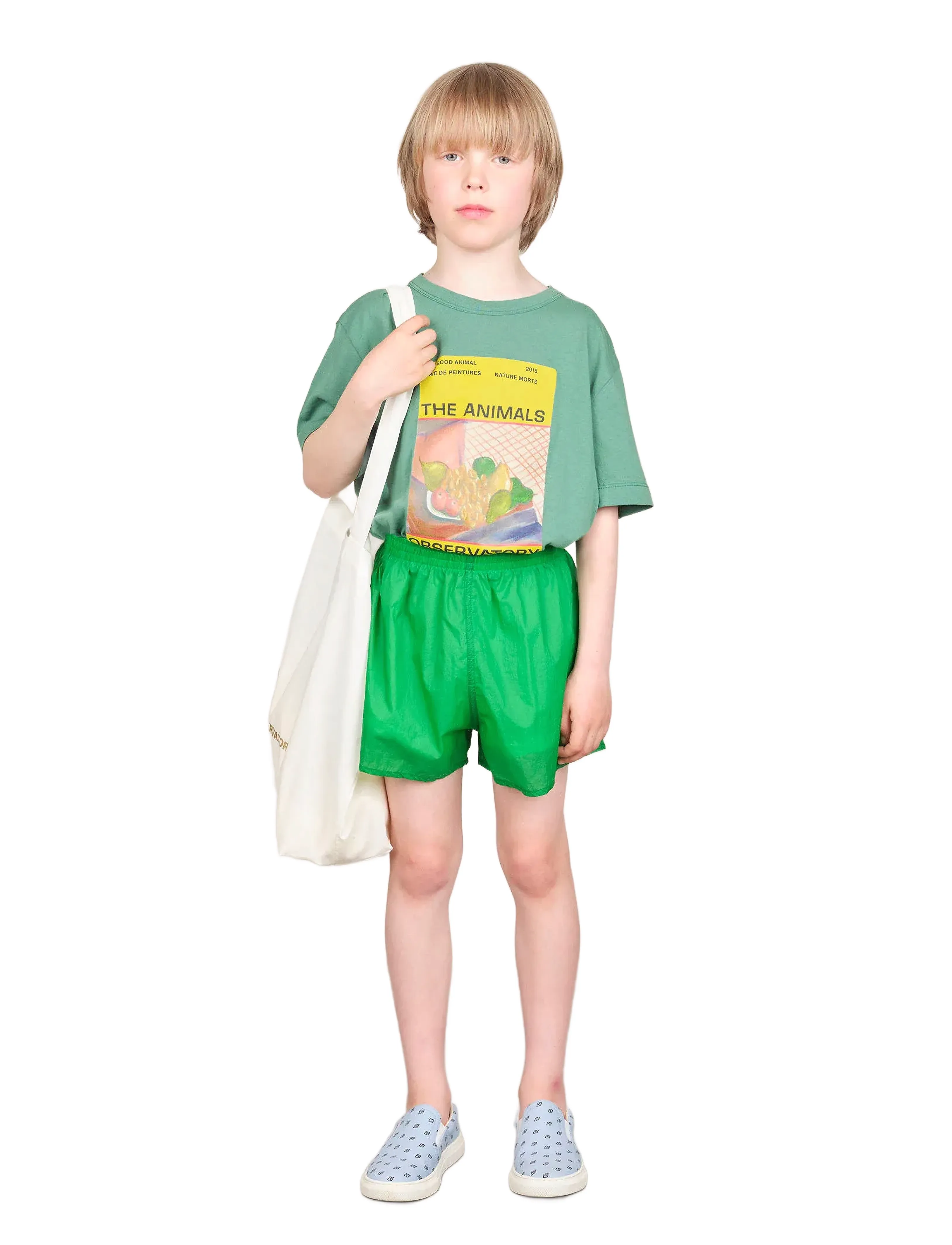 THE ANIMALS OBSERVATORY Big Rooster Kid T-Shirt Green 8Y, 8 Y, Green, Overdele > T-Shirts, Børn