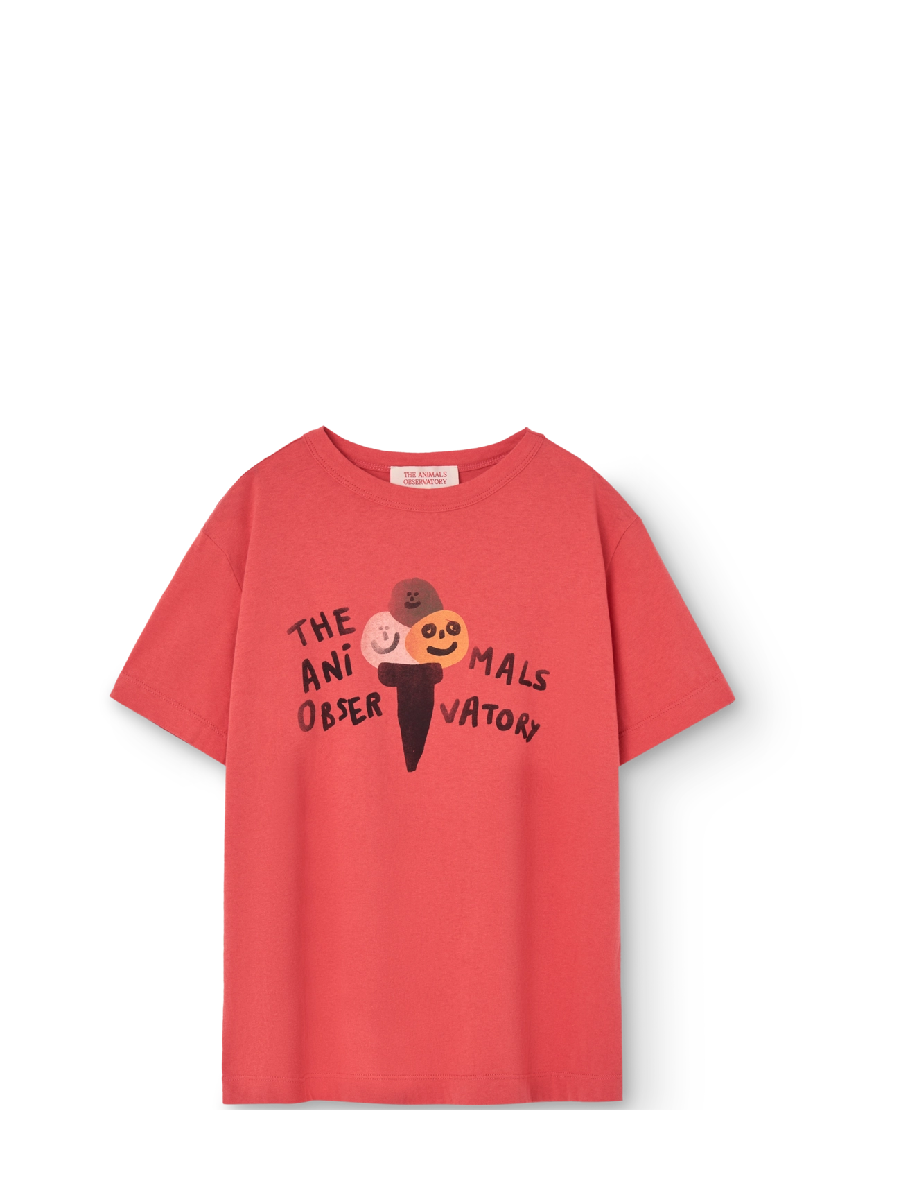 THE ANIMALS OBSERVATORY BIG ROOSTER KID T-SHIRT Red 6y - Tøj - RED / red