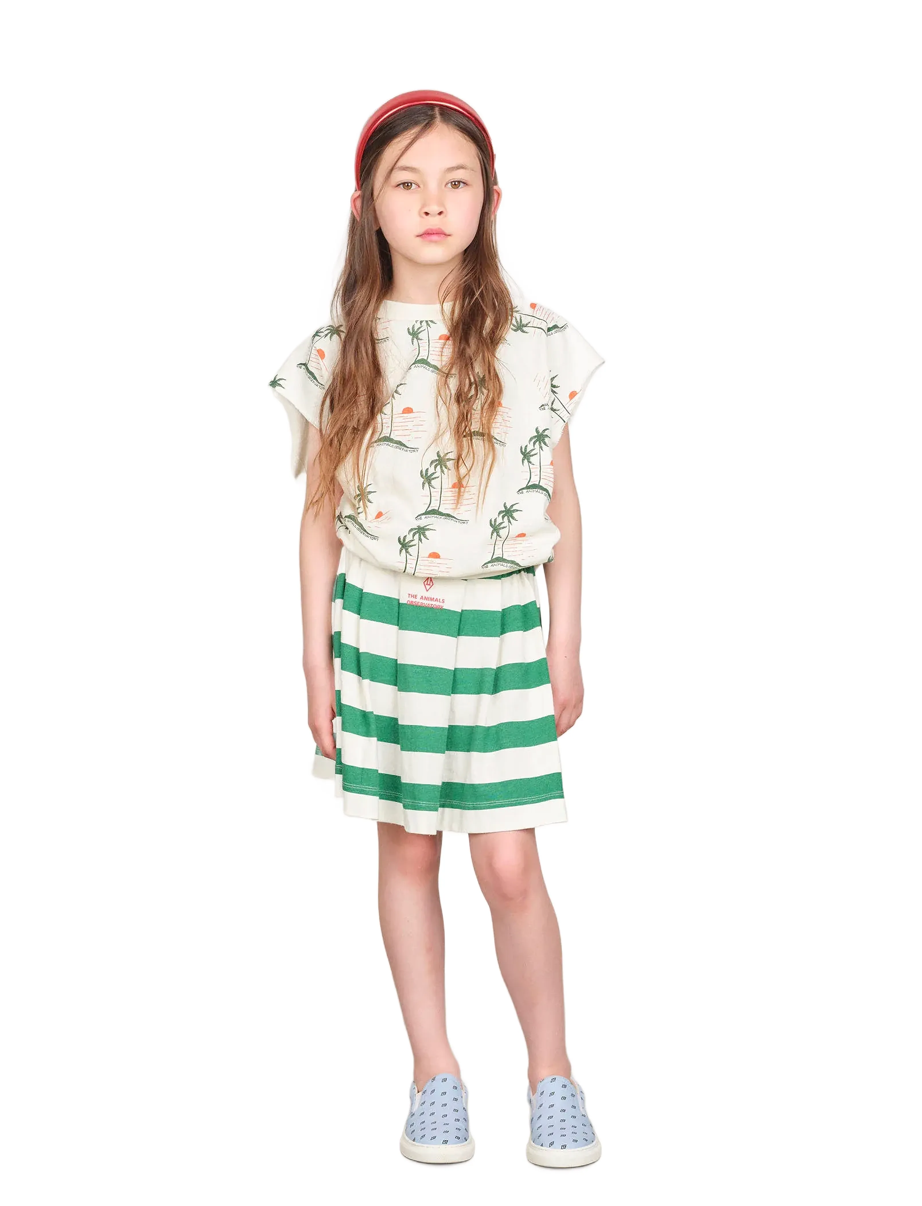 THE ANIMALS OBSERVATORY SQUAB KID TOP White Lindo - Overdeler - WHITE LINDO / beige