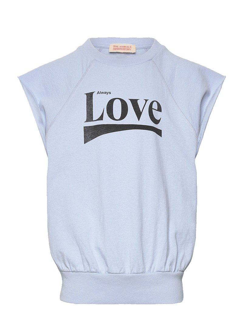 THE ANIMALS OBSERVATORY - SQUAB KID TOP Soft Blue - kurzärmelige - soft blue - 0