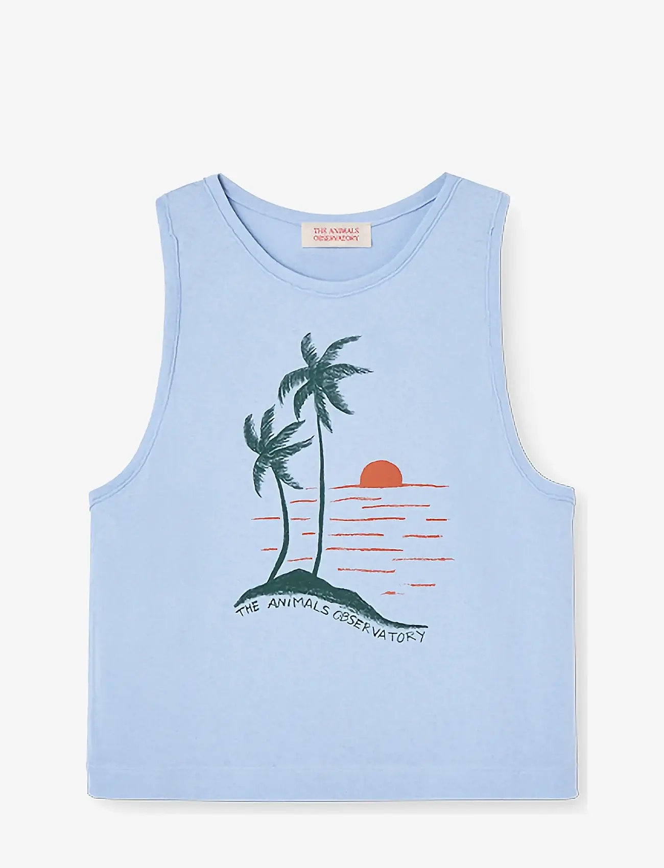THE ANIMALS OBSERVATORY - FROG KID TANK TOP Soft Blue - linnen - soft blue - 0