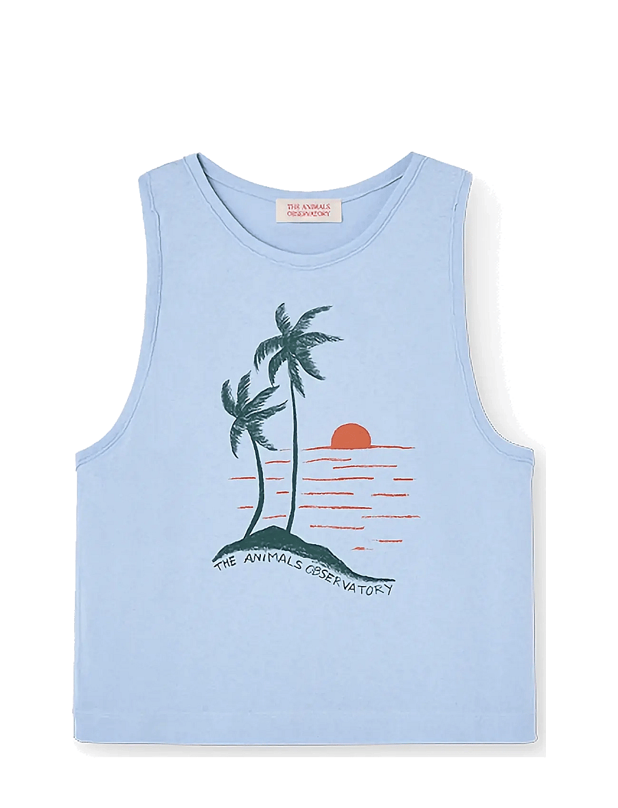 THE ANIMALS OBSERVATORY - FROG KID TANK TOP Soft Blue - Ærmeløs undertrøje - soft blue - 0