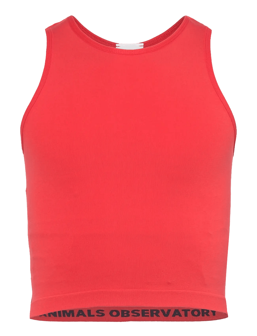 THE ANIMALS OBSERVATORY - HYENA KID TANK TOP Red - tanktops - red - 0