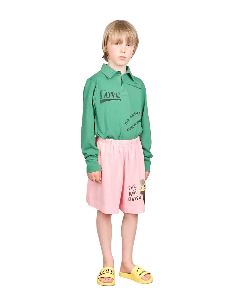 THE ANIMALS OBSERVATORY - EEL KID POLO SHIRT Green - langärmelig poloshirt - green - 1