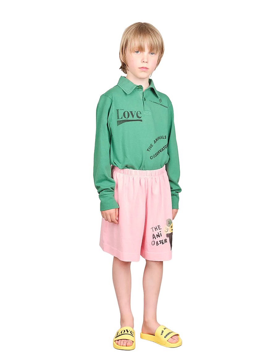 THE ANIMALS OBSERVATORY - EEL KID POLO SHIRT Green - langærmede poloer - green - 0