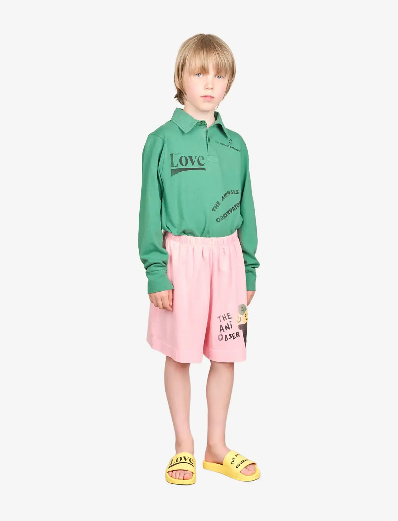 THE ANIMALS OBSERVATORY - EEL KID POLO SHIRT Green - langärmelig poloshirt - green - 3