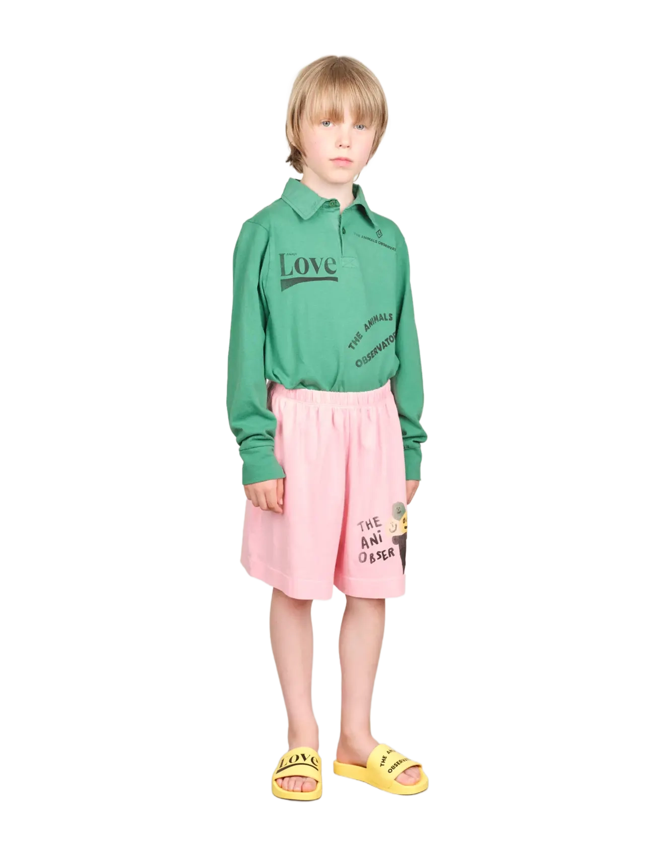 THE ANIMALS OBSERVATORY - EEL KID POLO SHIRT Green - langärmelig poloshirt - green - 3