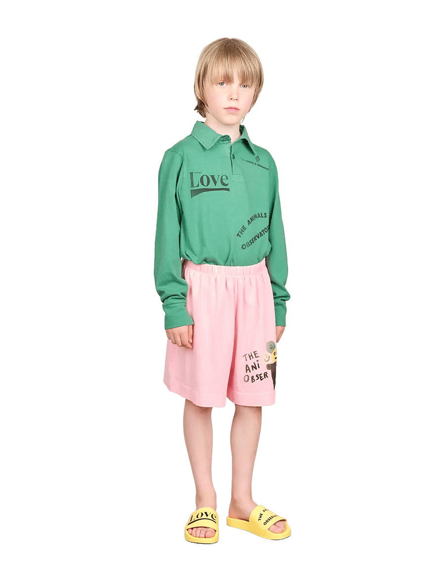 THE ANIMALS OBSERVATORY - EEL KID POLO SHIRT Green - langærmede poloer - green - 3