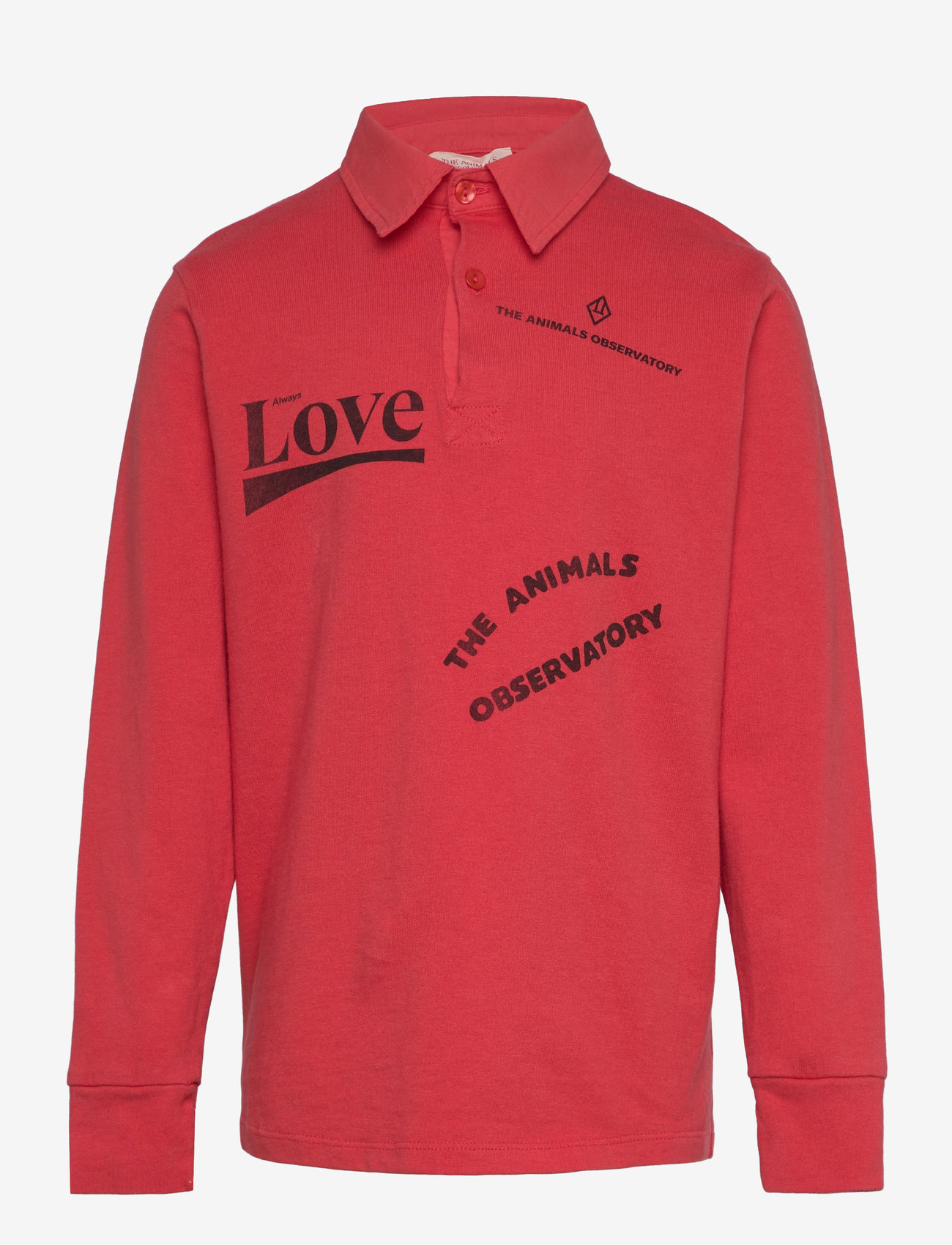 THE ANIMALS OBSERVATORY - EEL KID POLO SHIRT Red - lange mouwen poloshirt - red - 1
