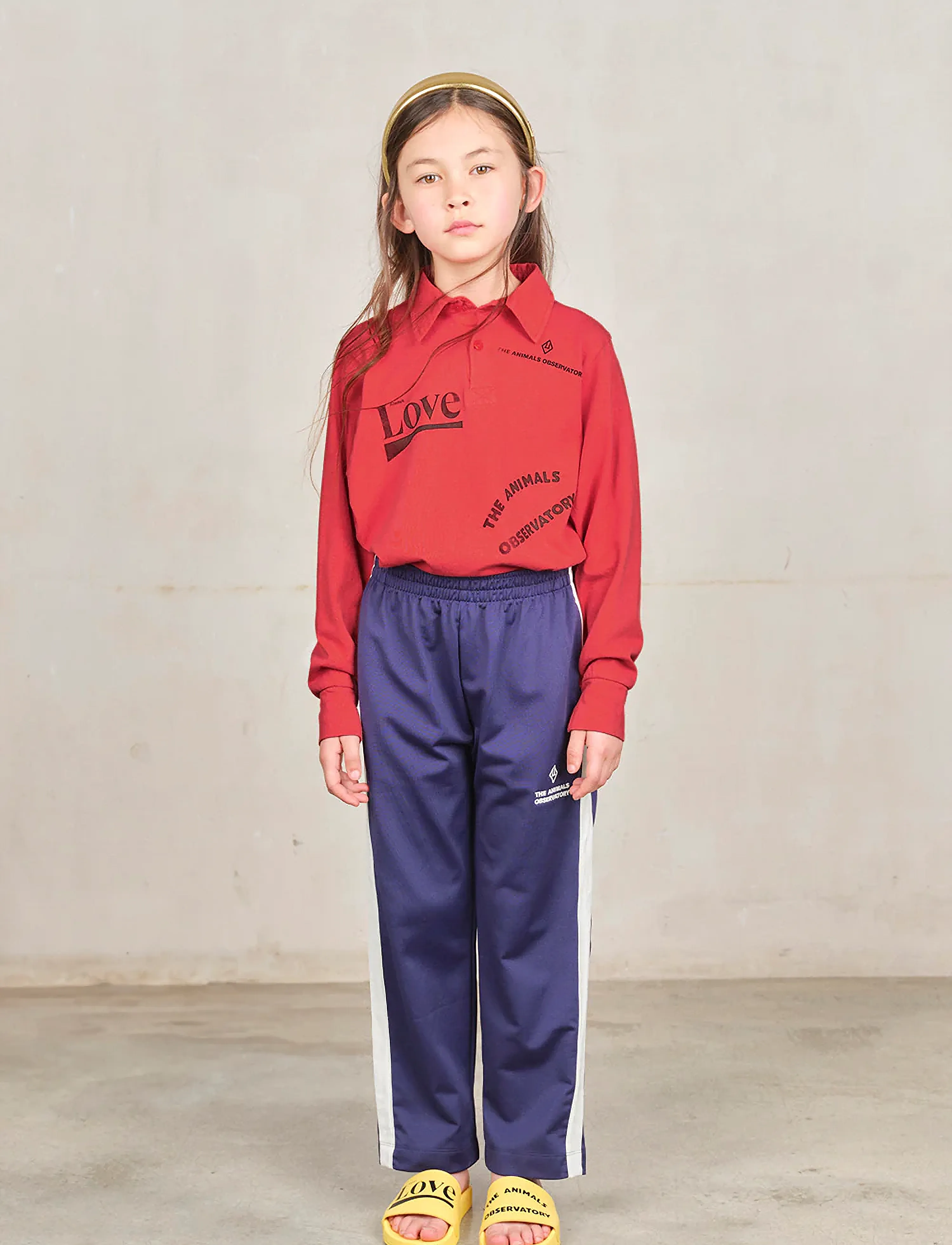 THE ANIMALS OBSERVATORY EEL KID POLO SHIRT Red - Pikkade varrukatega polod - RED / red