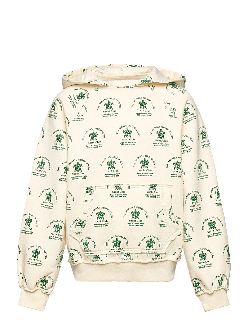 THE ANIMALS OBSERVATORY - BEAVER KID HOODIE White Flowers - kapuzenpullover - white flowers - 1