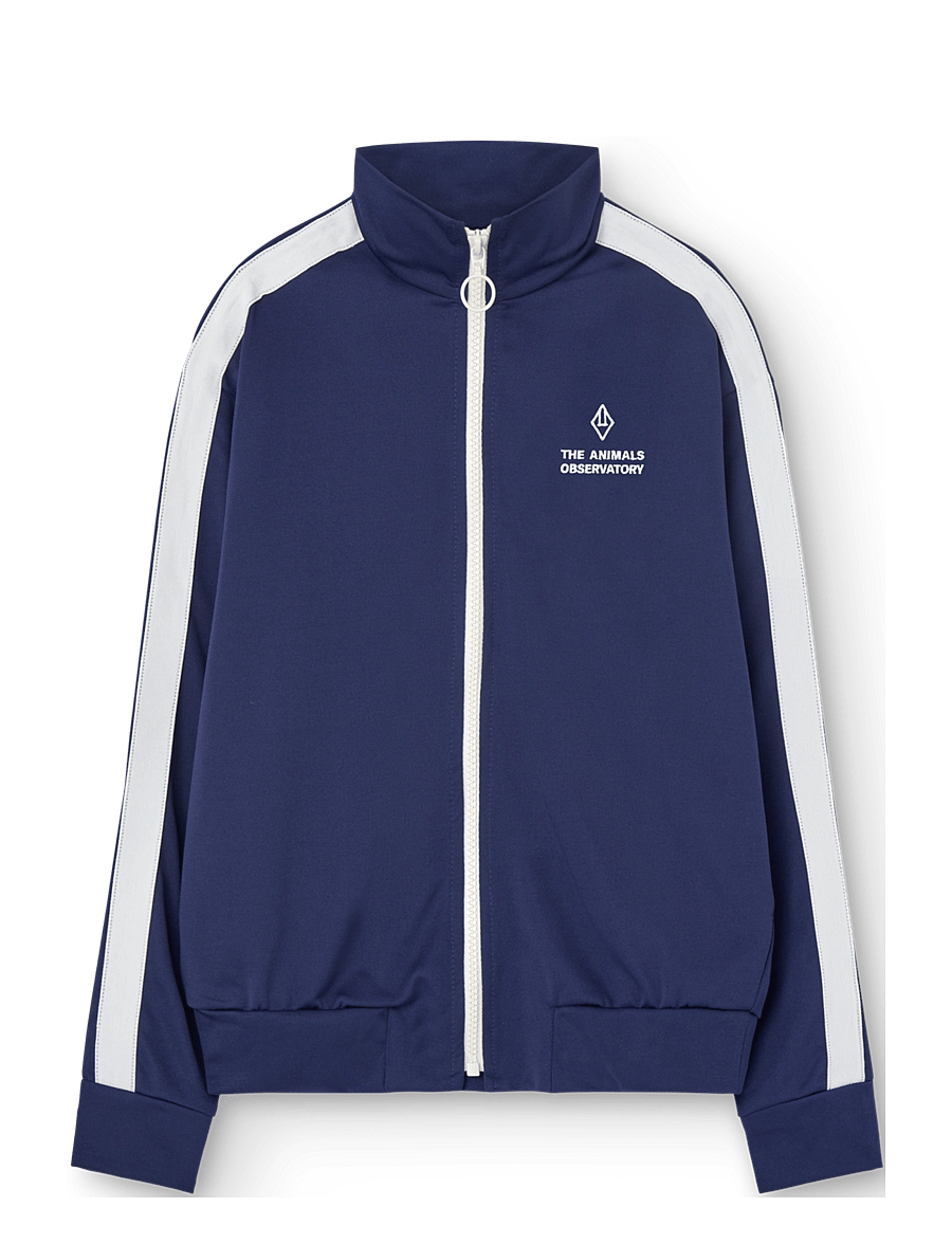 THE ANIMALS OBSERVATORY - ZEBRA KID TRACK JACKET Deep Blue - sweatshirts - deep blue - 1