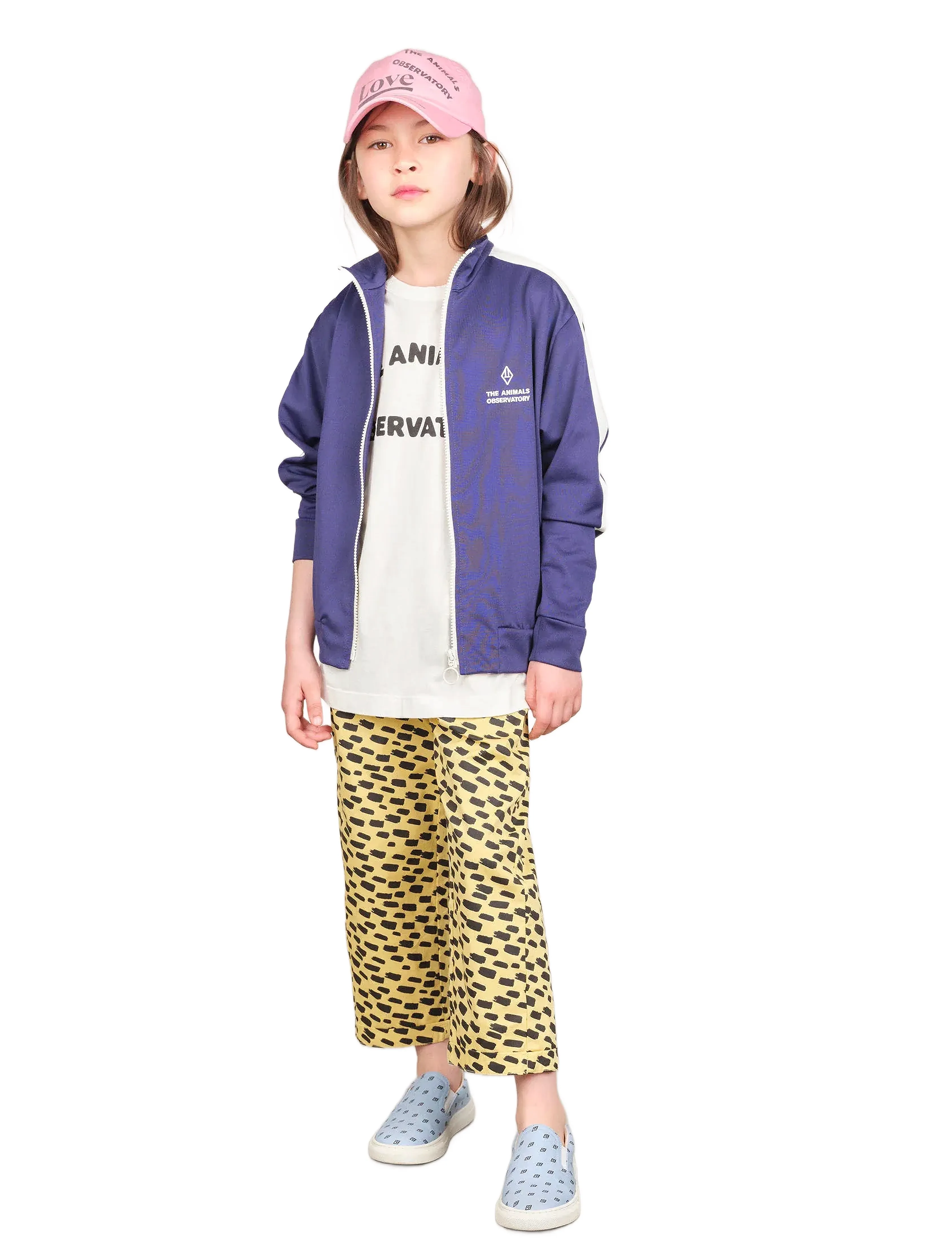 THE ANIMALS OBSERVATORY Zebra Kid Track Jacket Deep Blue, Børn, Børne Træningsjakke, Blå, Str: 8 Y