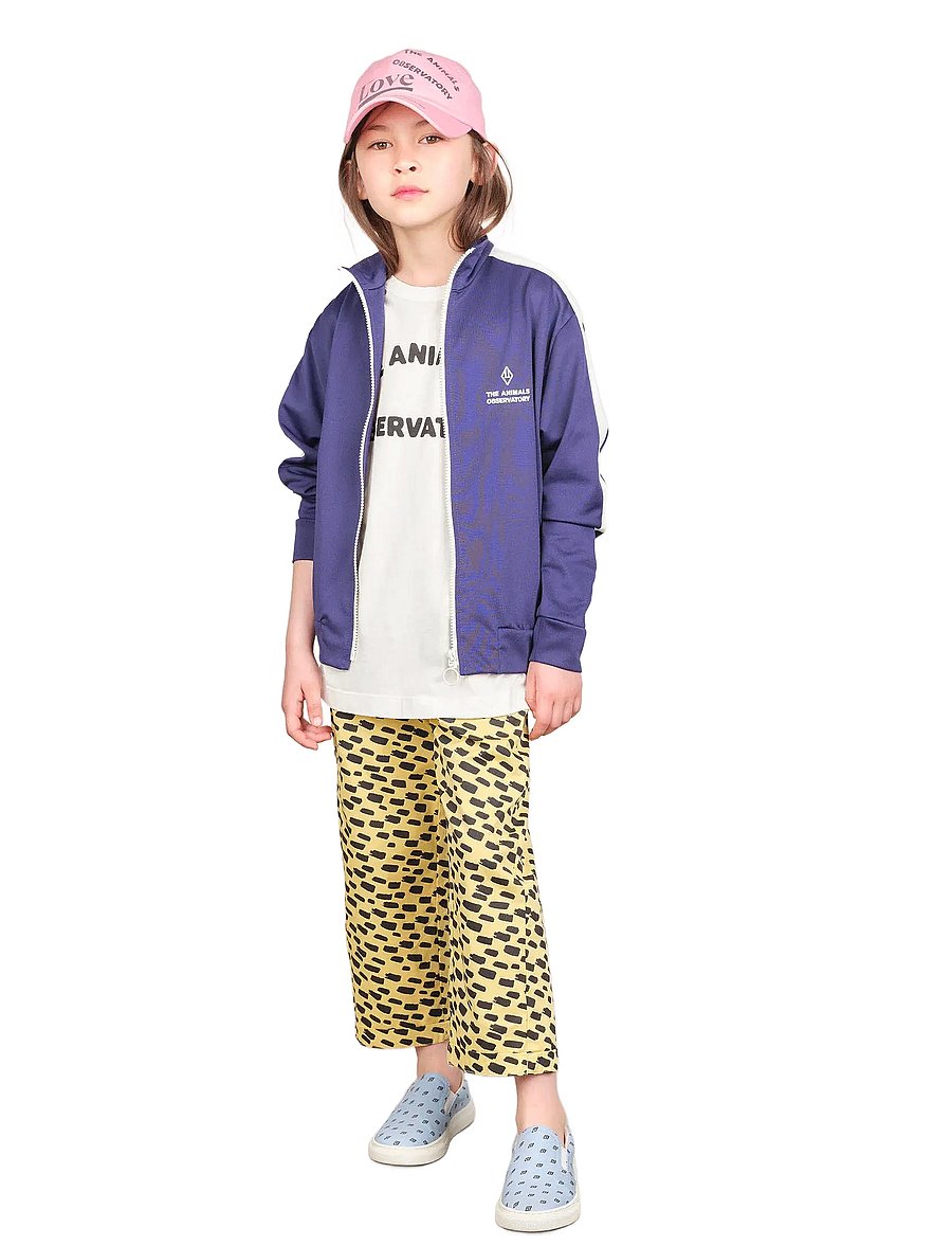 THE ANIMALS OBSERVATORY - ZEBRA KID TRACK JACKET Deep Blue - sweatshirts - deep blue - 0