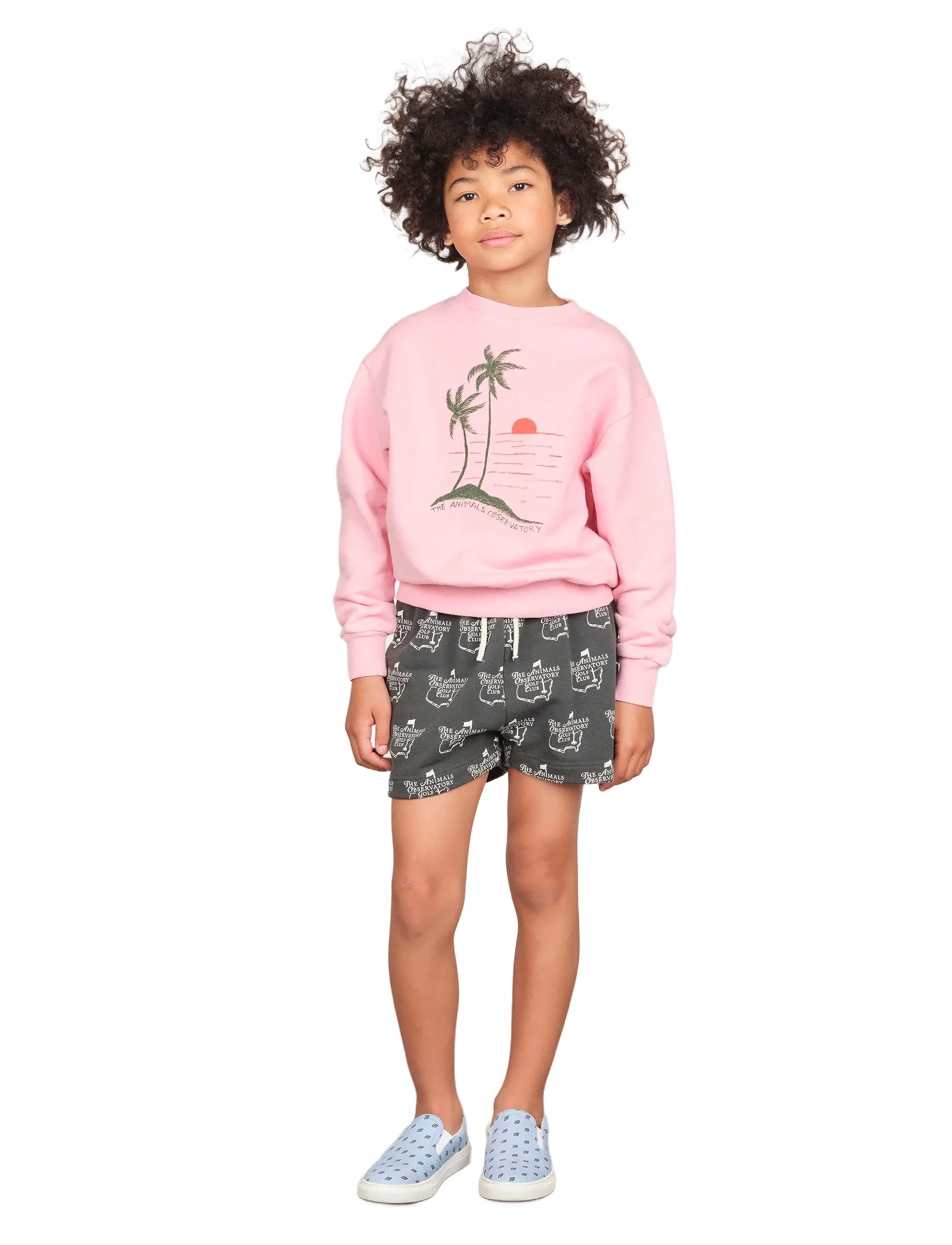 THE ANIMALS OBSERVATORY Bear Kid Sweatshirt Pink, Grafisk Sweatshirt, Pink, Str: 3 Y