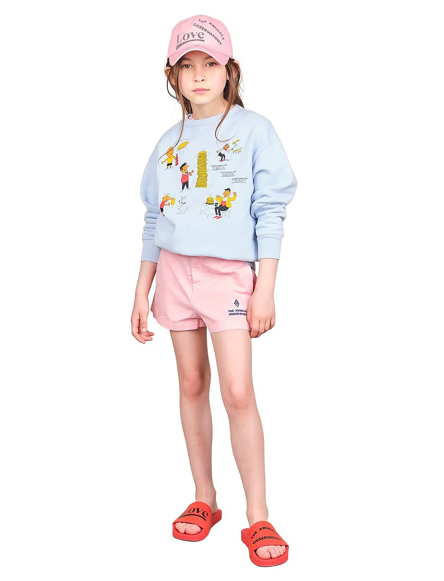 THE ANIMALS OBSERVATORY - BEAR KID SWEATSHIRT Soft Blue - collegepaidat - soft blue - 0