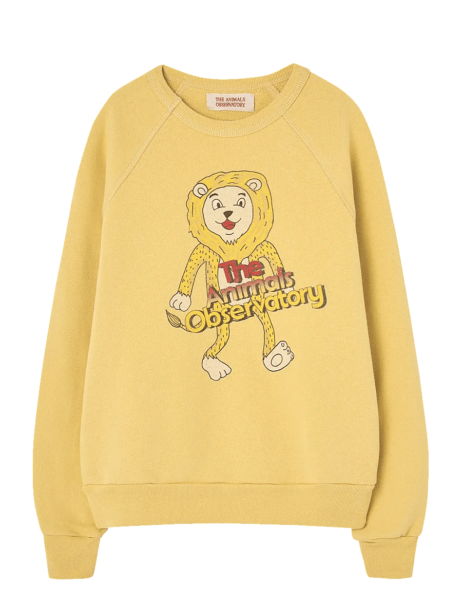 THE ANIMALS OBSERVATORY - SHARK KID SWEATSHIRT Yellow - sweatshirts - yellow - 1