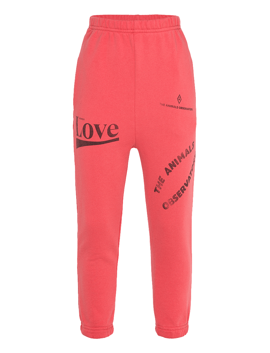 THE ANIMALS OBSERVATORY - DROMEDARY KID SWEATPANTS Red - sweatpants - red - 1
