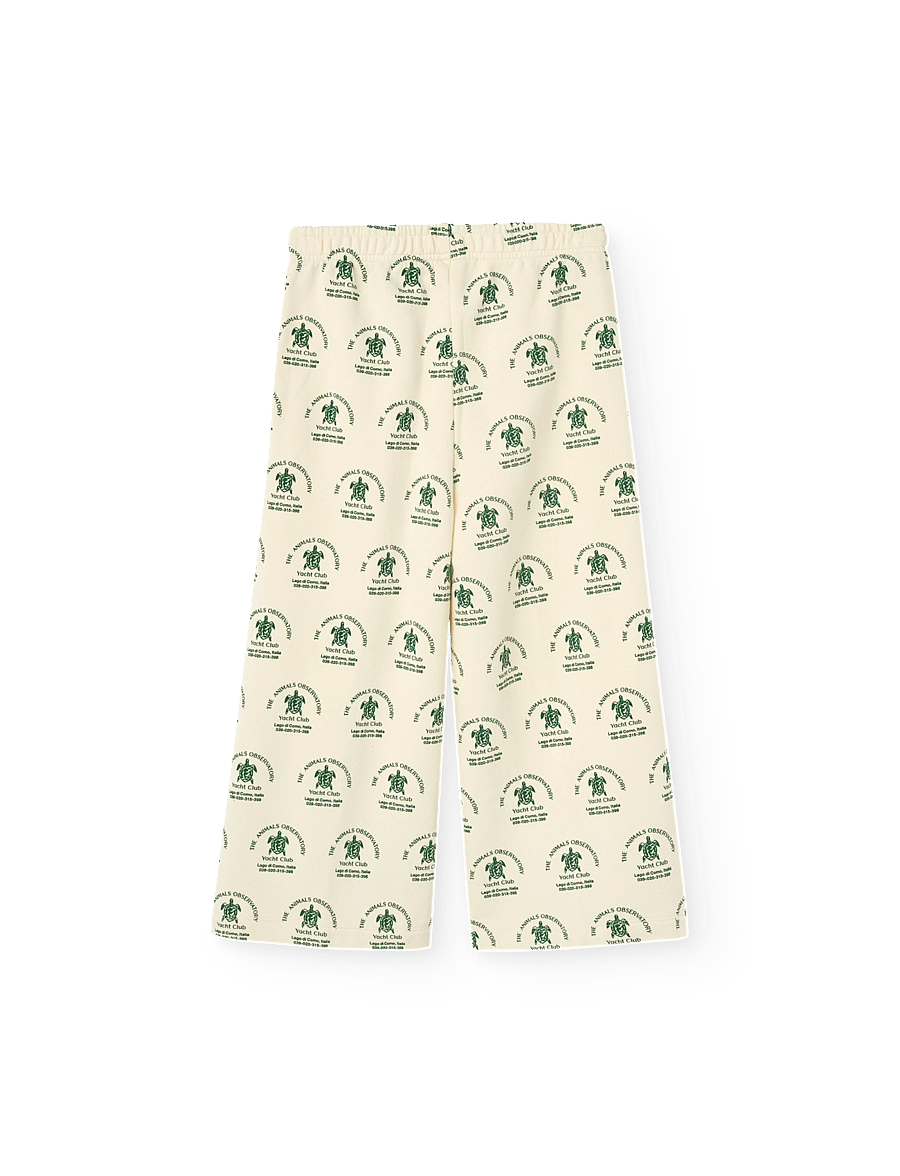 THE ANIMALS OBSERVATORY - PLATYPUS KID SWEATPANTS White Flowers - dressipüksid - white flowers - 1