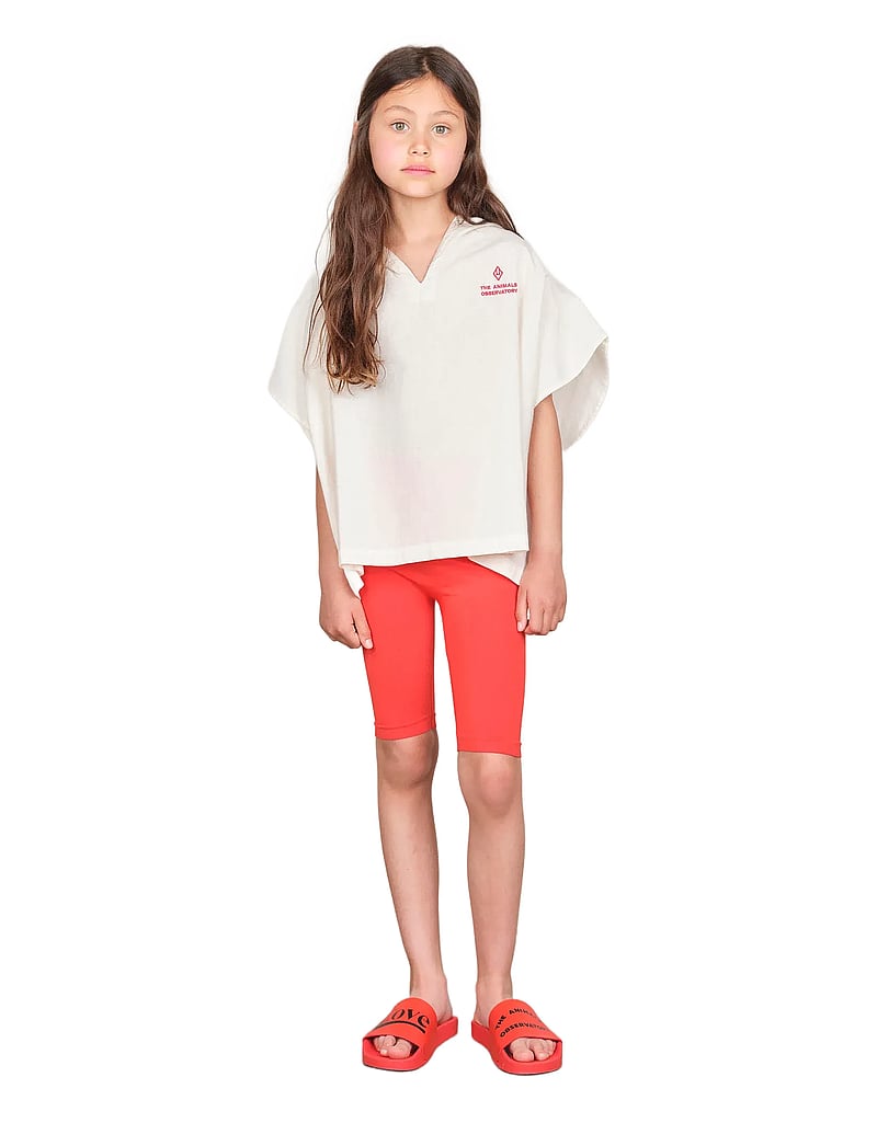 THE ANIMALS OBSERVATORY - SARDINE KID LEGGINGS Red - cykelshorts - red - 0