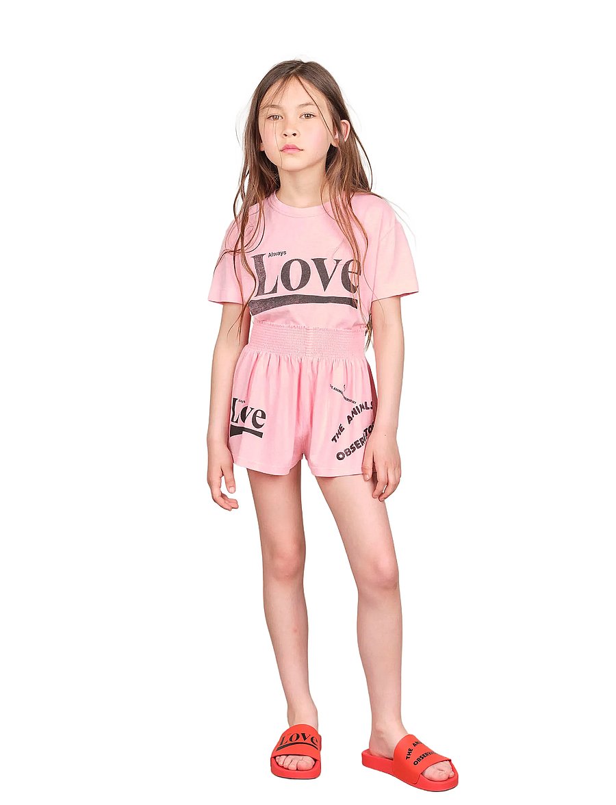 THE ANIMALS OBSERVATORY - OSTRICH KID SHORTS Pink - casual shorts - pink - 0