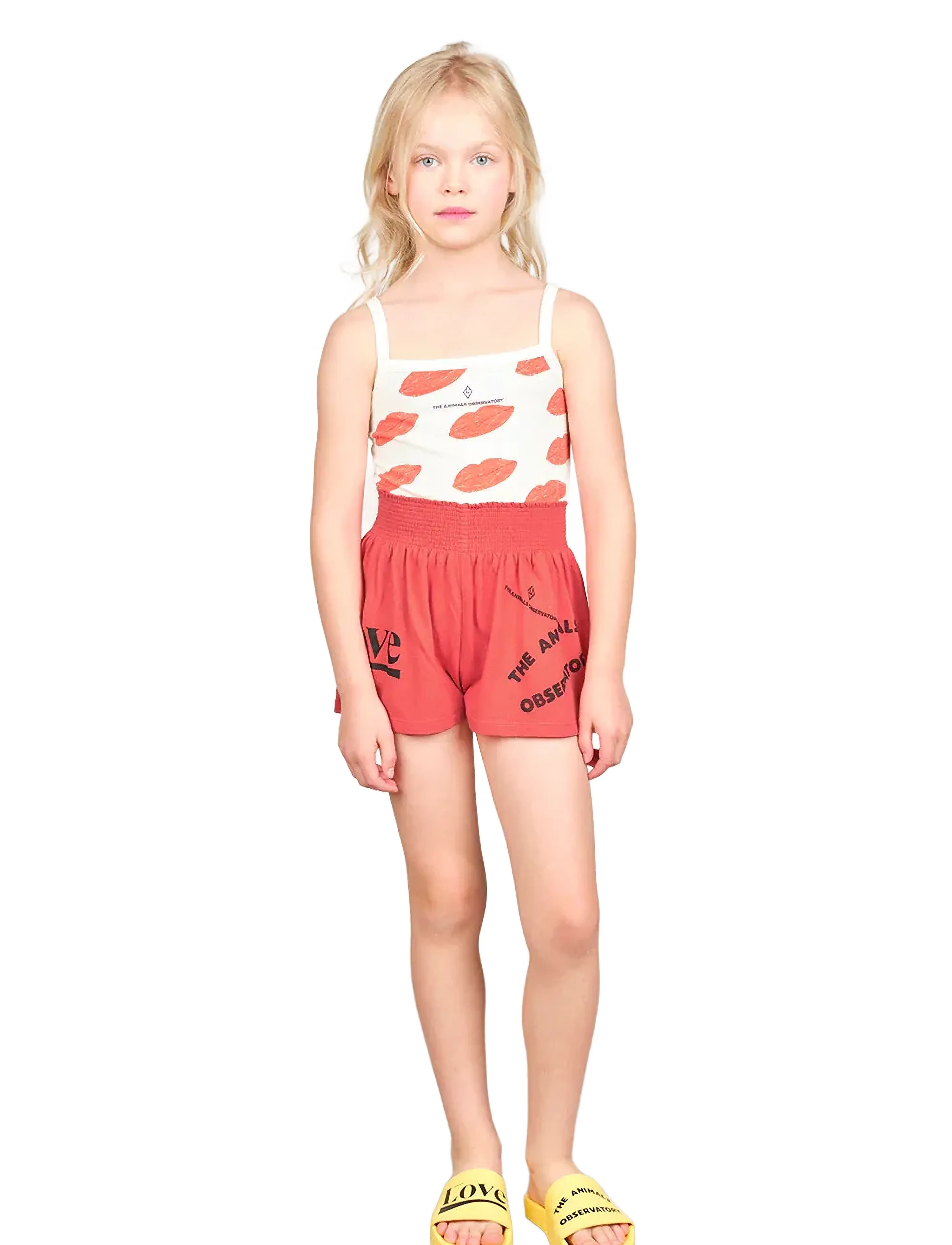 THE ANIMALS OBSERVATORY Ostrich Kid Shorts Red, 12 Y, Red, Shorts > Svedeshorts, Børn
