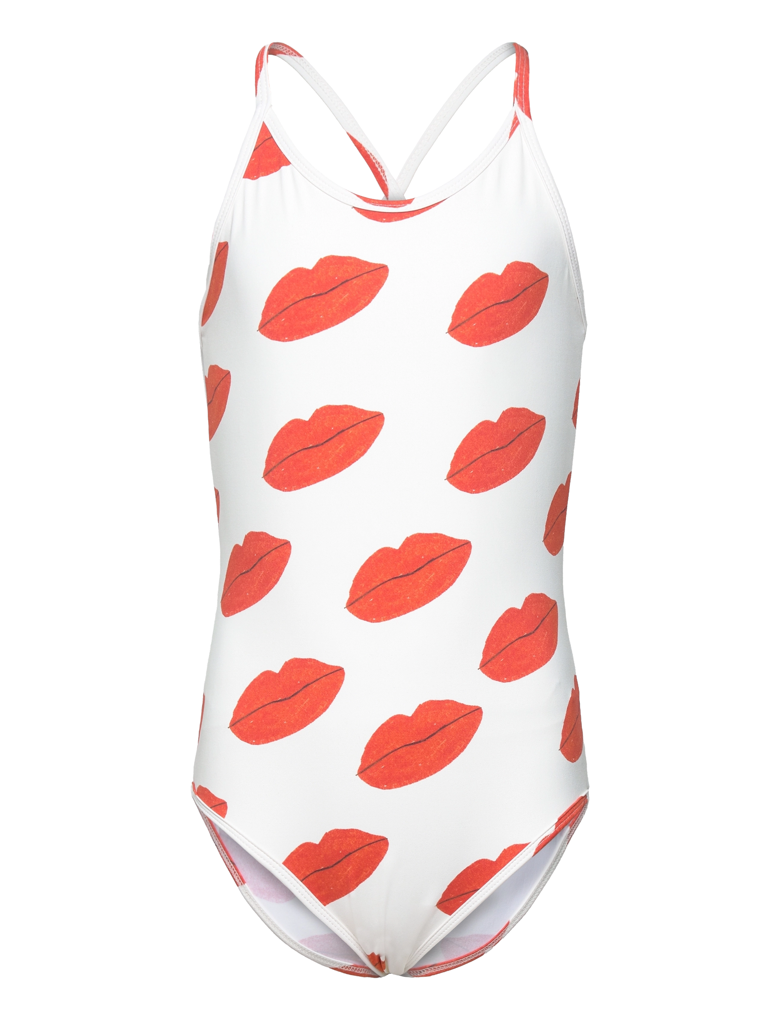 THE ANIMALS OBSERVATORY OCTOPUS KID SWIMSUIT White The Animals - Baddräkter - WHITE THE ANIMALS / red