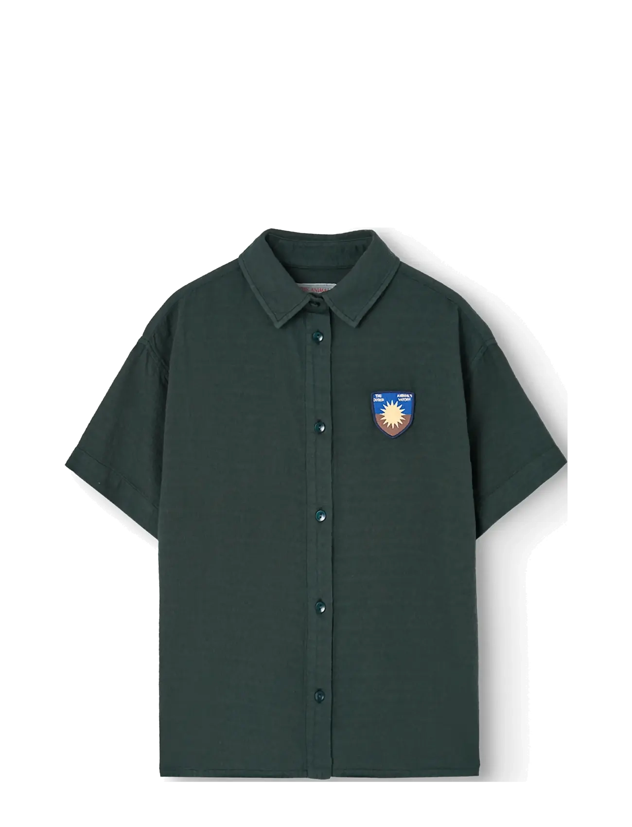 THE ANIMALS OBSERVATORY KANGAROO KID SHIRT Deep Green - Skjorter - DEEP GREEN / green