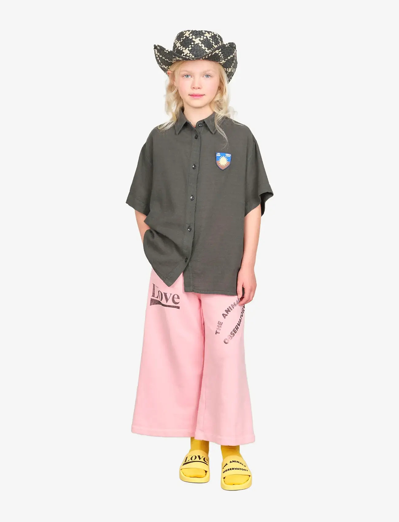 THE ANIMALS OBSERVATORY - KANGAROO KID SHIRT Deep Green - kurzärmlige hemden - deep green - 3