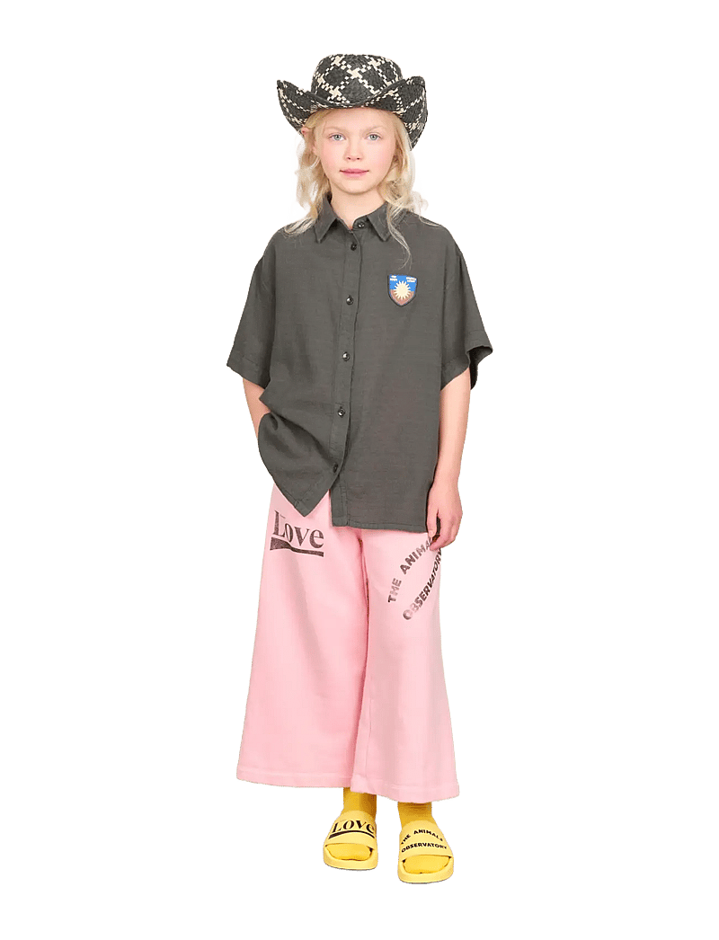 THE ANIMALS OBSERVATORY - KANGAROO KID SHIRT Deep Green - kurzärmlige hemden - deep green - 3