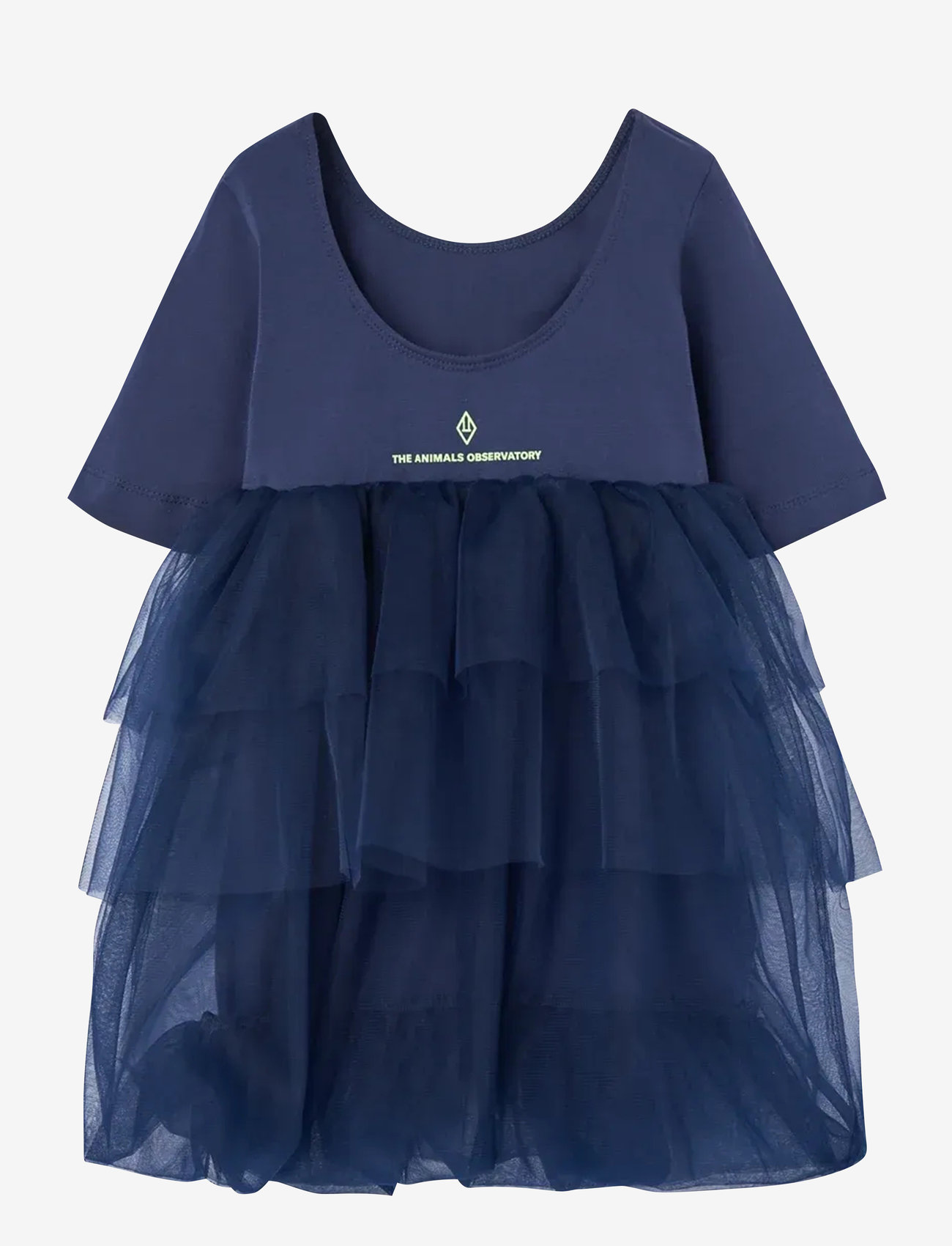 THE ANIMALS OBSERVATORY - PEACOCK KID FANCY DRESS BLUE - kortærmede hverdagskjoler - blue - 1