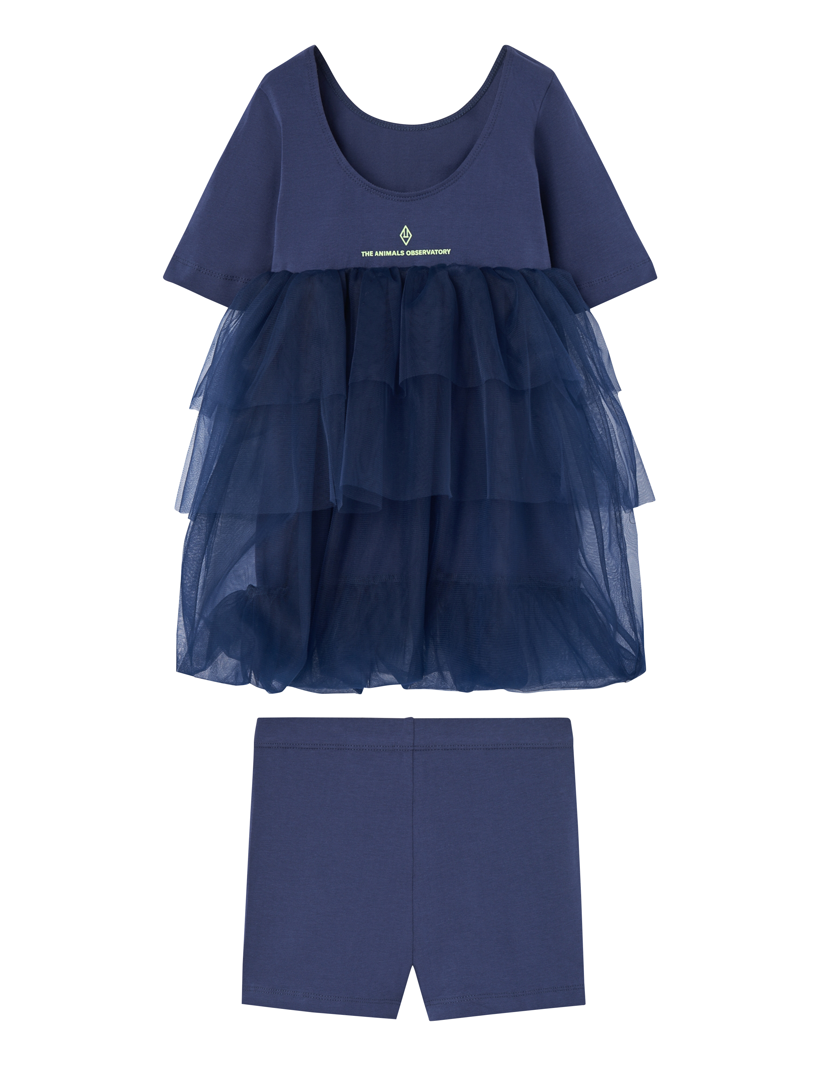 THE ANIMALS OBSERVATORY - PEACOCK KID FANCY DRESS BLUE - kurzärmelige freizeitkleider - blue - 2