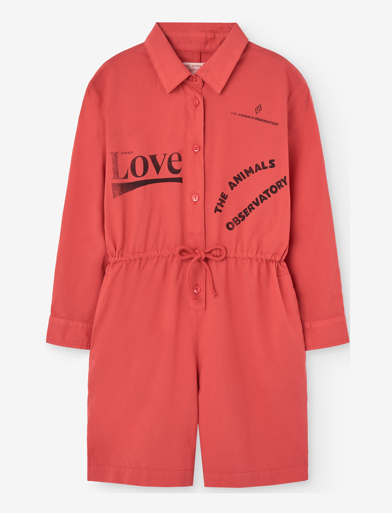 THE ANIMALS OBSERVATORY - SQUIRREL KID SHORT JUMPSUIT Red - jumpsuits - red - 1