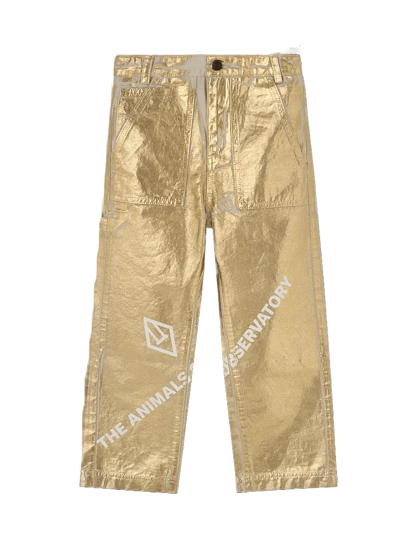THE ANIMALS OBSERVATORY - SHINY CONDOR KID PANTS Gold - osta vanuse järgi - gold - 1