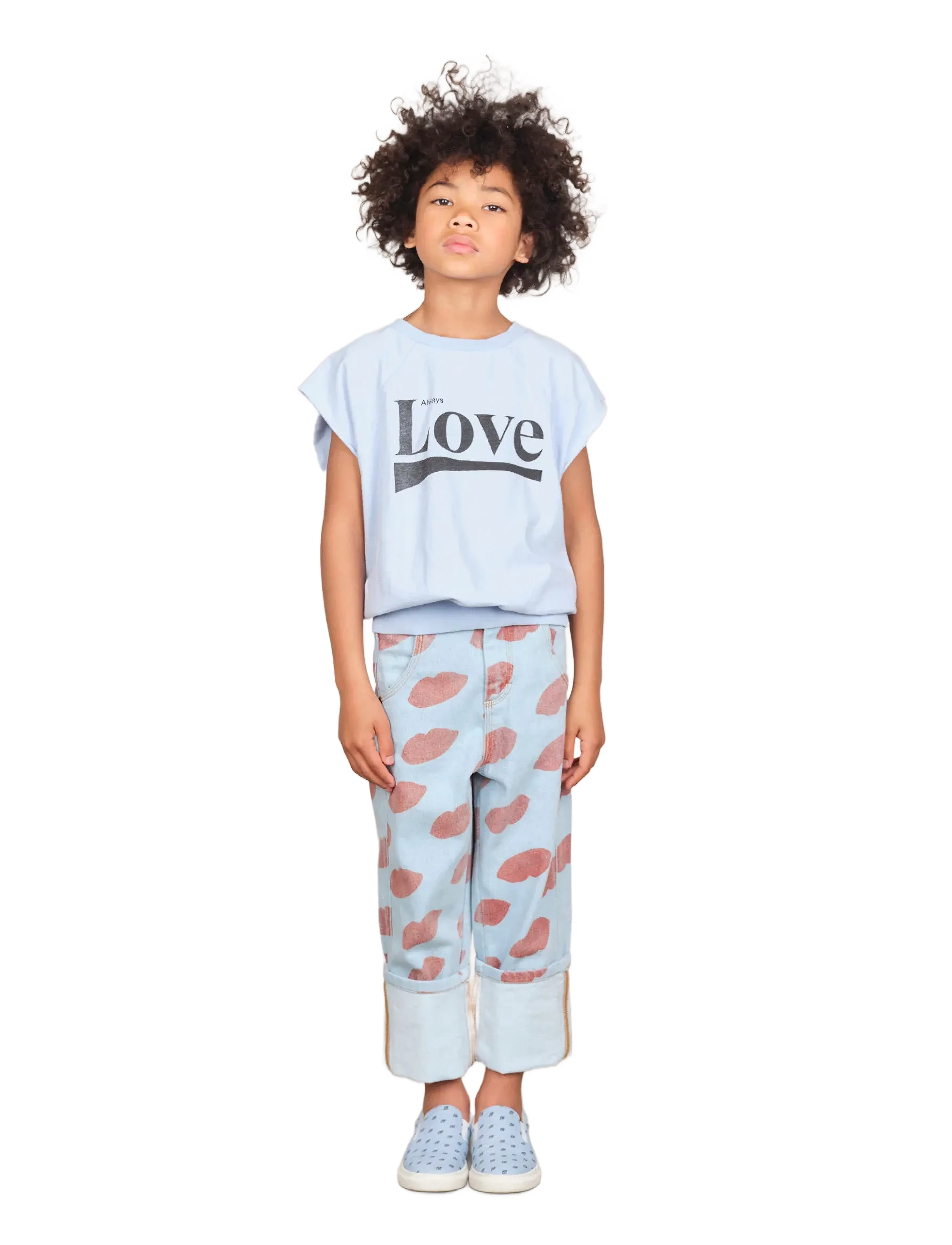 THE ANIMALS OBSERVATORY ANT KID JEANS Soft Blue - Underdele - SOFT BLUE / blue