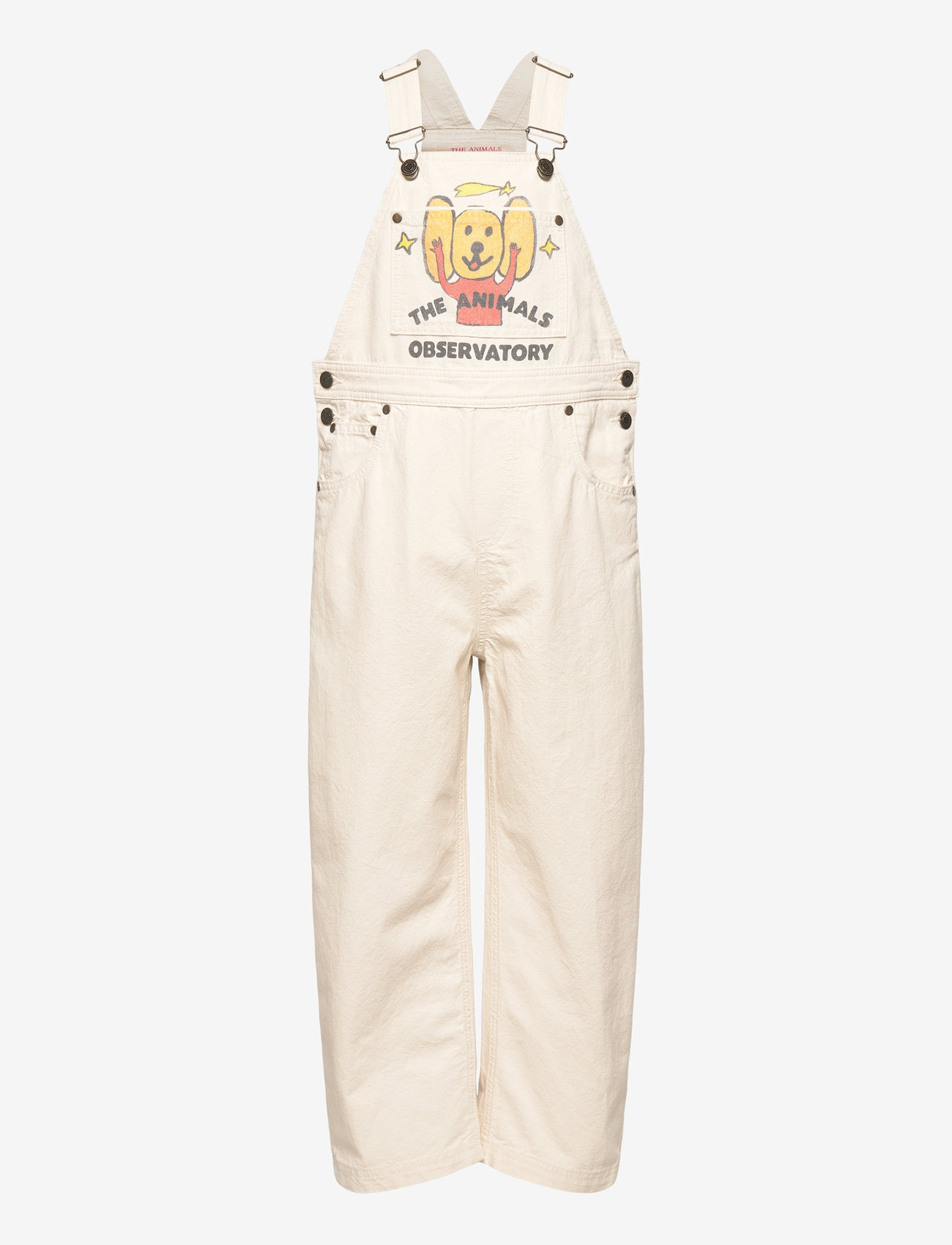 THE ANIMALS OBSERVATORY - MULE KID DUNGAREES Raw White - hängselbyxor - raw white - 1