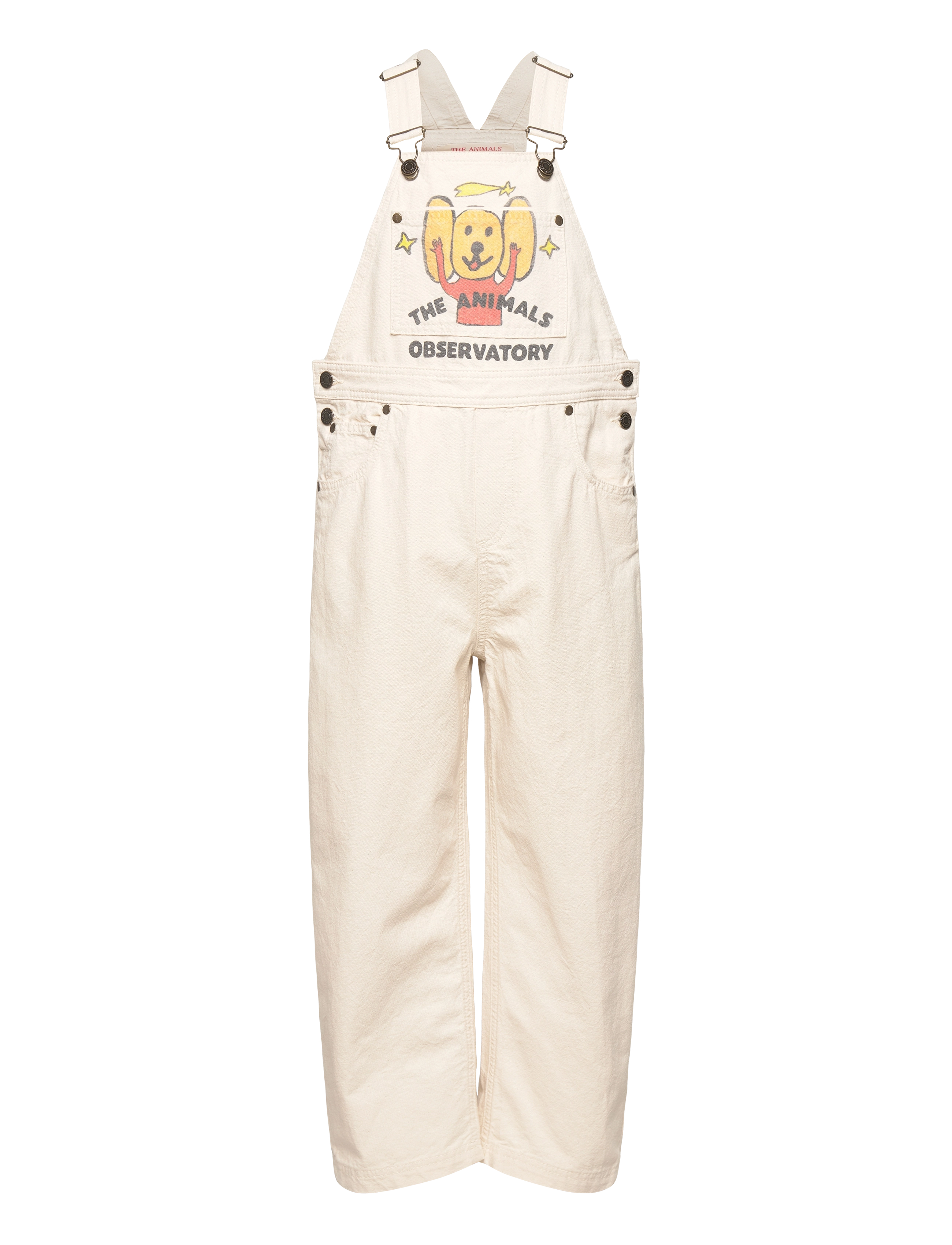 THE ANIMALS OBSERVATORY MULE KID DUNGAREES Raw White - Tunked - RAW WHITE / cream